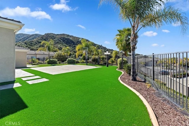 4195 Robby Cir, Corona, CA 92881 - view of yard with a mountain view and community basketball court