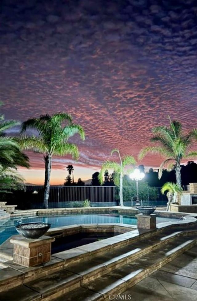 4195 Robby Cir, Corona, CA 92881 - view of swimming pool with a fenced backyard