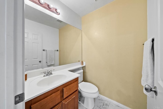 13325 Via Constanza Unit 2, San Diego, CA 92129 - half bath with vanity and marble finish flooring