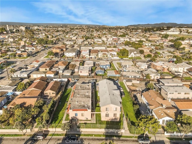 drone / aerial view with a residential view
