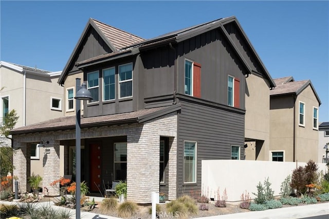 135 Bosal, Irvine, CA 92618 - rear view of house with board and batten siding