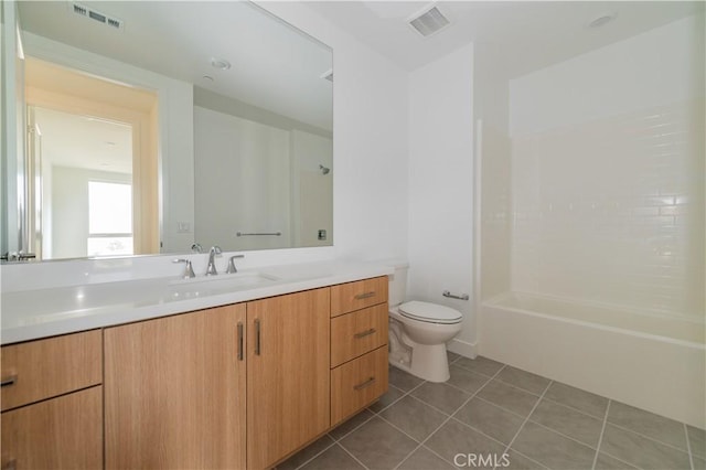 1406 Rivington, Irvine, CA 92612 - full bathroom featuring tile patterned floors, visible vents, toilet, and vanity