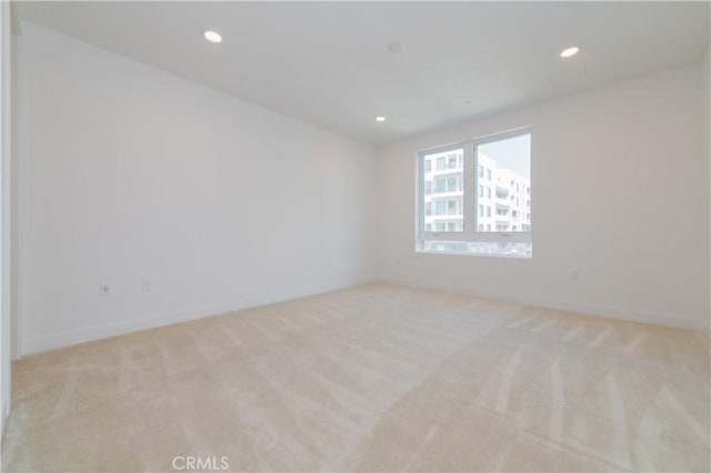 1406 Rivington, Irvine, CA 92612 - empty room with recessed lighting, baseboards, and light carpet