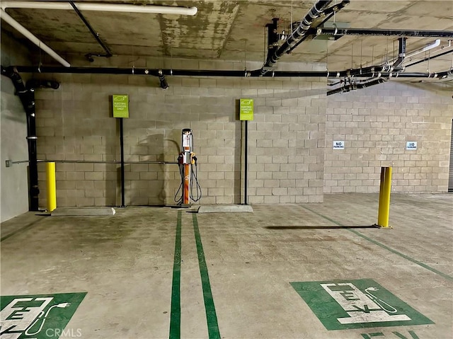 1406 Rivington, Irvine, CA 92612 - garage featuring concrete block wall