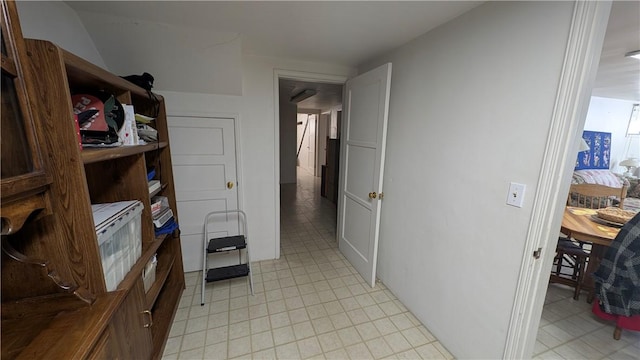 view of storage area