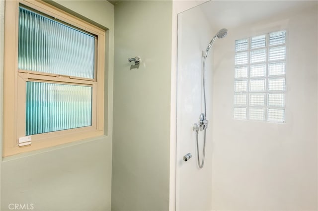full bathroom with walk in shower