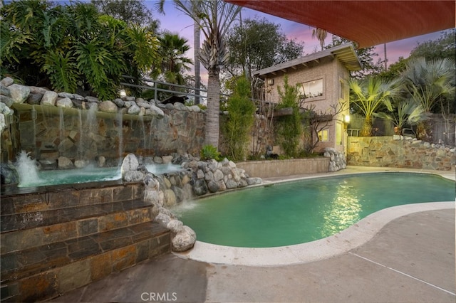 pool with fence