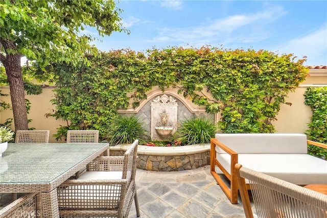 129 Via Waziers, Newport Beach, CA 92663 - view of patio / terrace with outdoor dining area