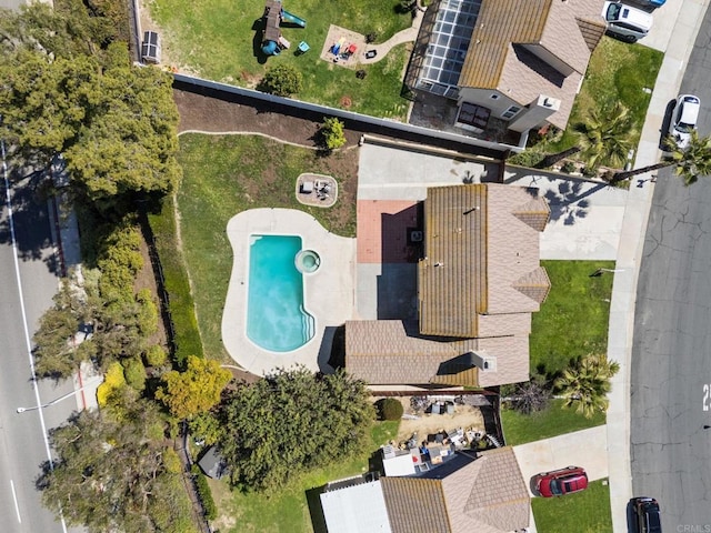 birds eye view of property