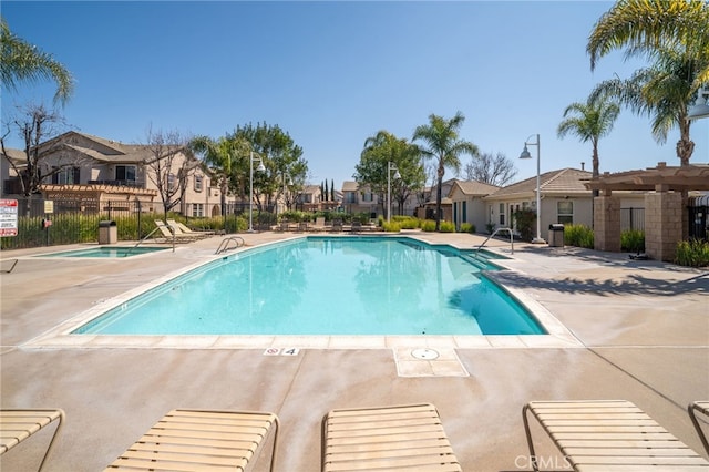 36337 Vincenzo Way, Winchester, CA 92596 - community pool featuring a residential view, a patio area, and a pergola