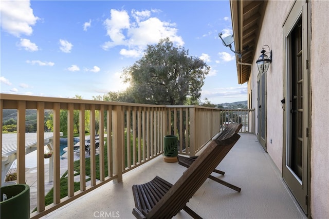 view of balcony