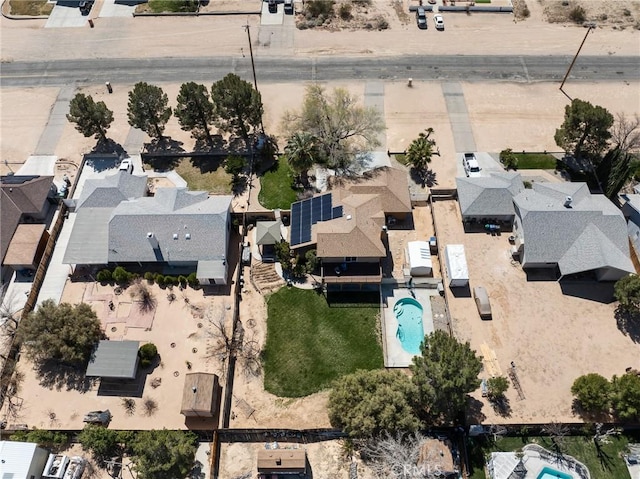 drone / aerial view featuring a residential view