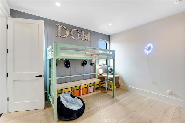 4949 Petit Ave, Encino, CA 91436 - bedroom featuring recessed lighting, baseboards, and wood finished floors