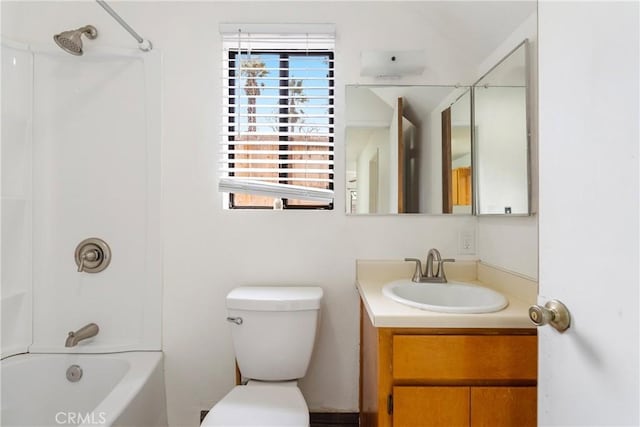 13155 San Antonio Rd, Atascadero, CA 93422 - full bathroom featuring healthy amount of natural light, bathtub / shower combination, vanity, and toilet
