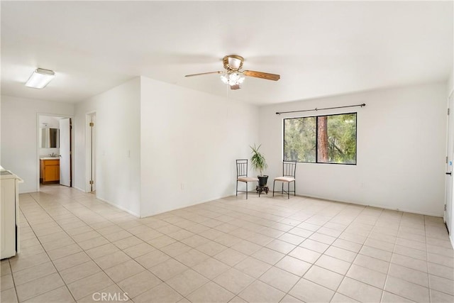 13155 San Antonio Rd, Atascadero, CA 93422 - spare room with a ceiling fan and light tile patterned floors