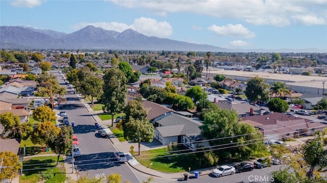 1924 Royalty Dr, Pomona, CA 91767 - birds eye view of property with a residential view and a mountain view