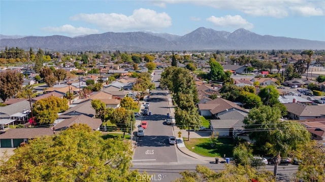 1924 Royalty Dr, Pomona, CA 91767 - birds eye view of property with a residential view and a mountain view