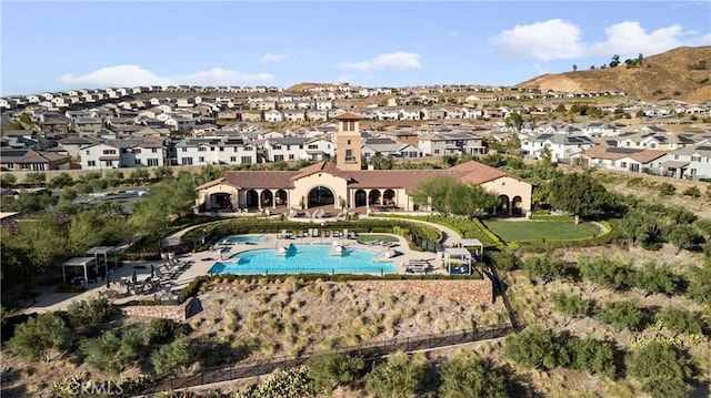 11636 Wandering Way, Corona, CA 92883 - community pool with a residential view and a patio area