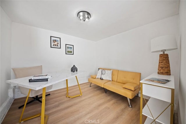 office with wood finished floors