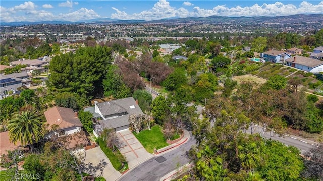 aerial view featuring a residential view