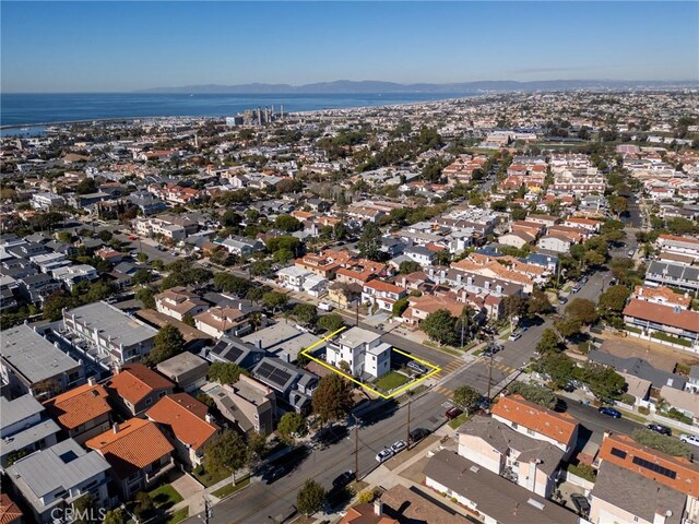 201 S Juanita Ave, Redondo Beach, CA 90277 - aerial view of property's location featuring a water and mountain view