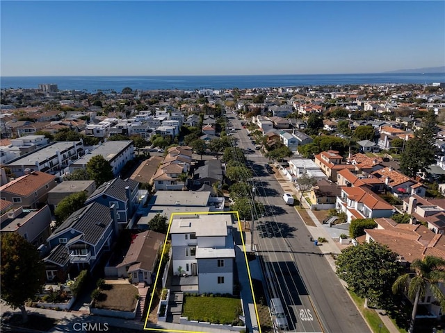 201 S Juanita Ave, Redondo Beach, CA 90277 - aerial view of residential area with property boundaries highlighted and a nearby body of water