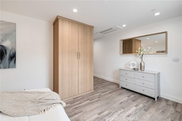 201 S Juanita Ave, Redondo Beach, CA 90277 - bedroom with light wood finished floors and recessed lighting