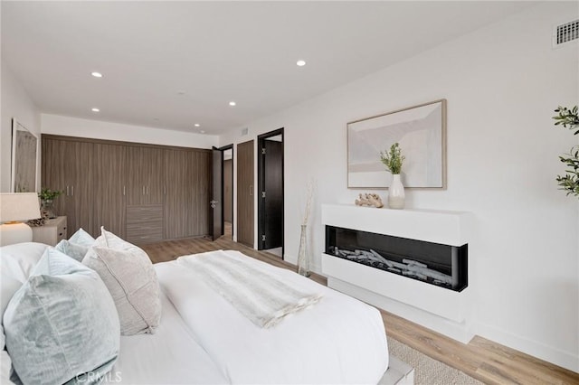 201 S Juanita Ave, Redondo Beach, CA 90277 - bedroom featuring recessed lighting and light wood-type flooring
