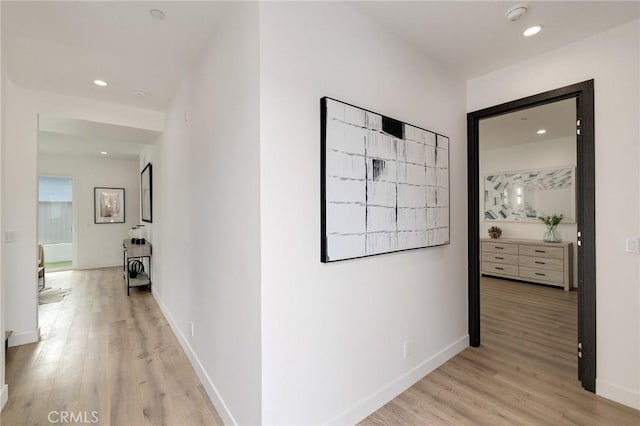 201 S Juanita Ave, Redondo Beach, CA 90277 - hall featuring light wood-style flooring and recessed lighting