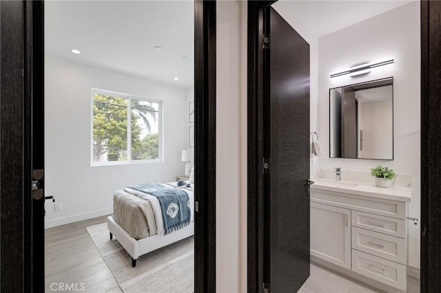 201 S Juanita Ave, Redondo Beach, CA 90277 - bedroom featuring light wood-style floors and recessed lighting