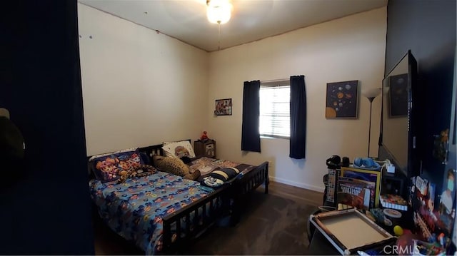 bedroom with baseboards