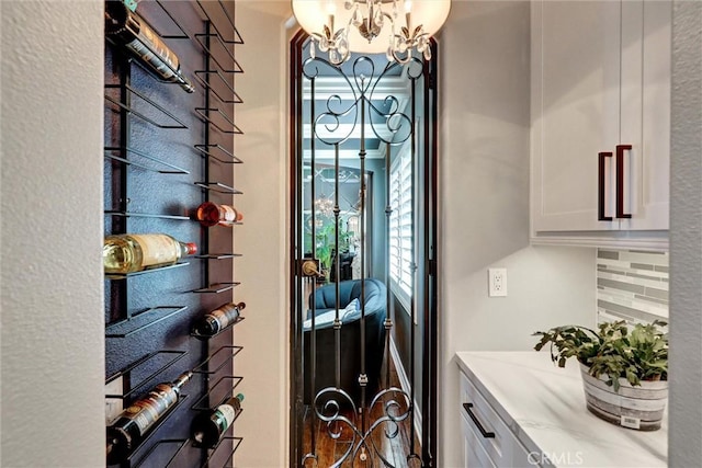 1610 Via Roma Cir, Corona, CA 92881 - doorway to outside with a chandelier
