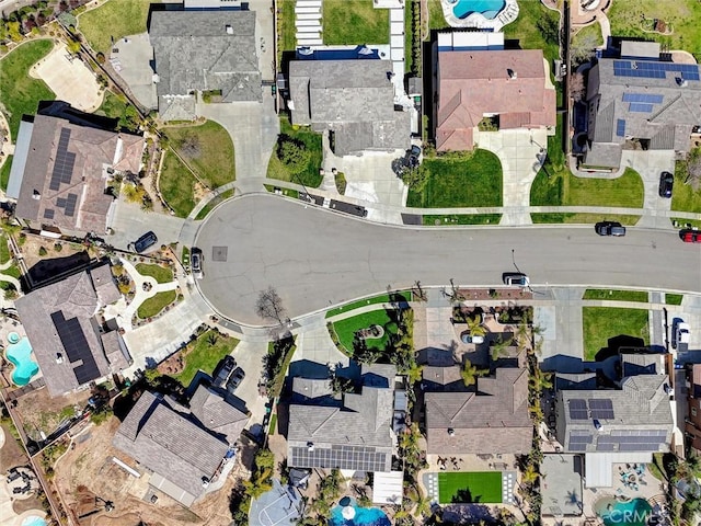 1610 Via Roma Cir, Corona, CA 92881 - aerial view of property and surrounding area with a pool area and nearby suburban area