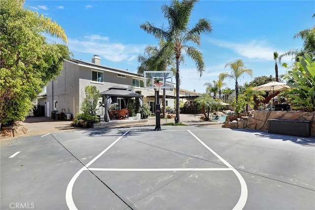 1610 Via Roma Cir, Corona, CA 92881 - view of basketball court with community basketball court and a gazebo