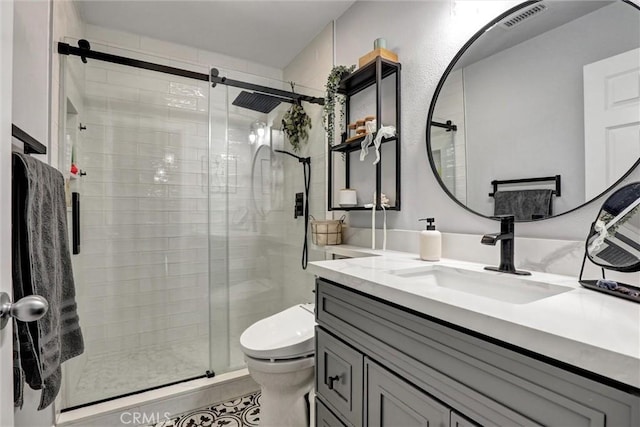 1610 Via Roma Cir, Corona, CA 92881 - full bath featuring vanity and a shower stall