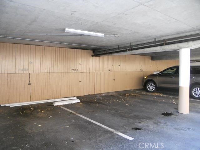 view of parking garage