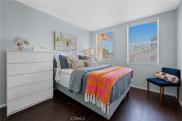 11891 Ramsdell Ct, San Diego, CA 92131 - bedroom featuring baseboards and dark wood-style floors