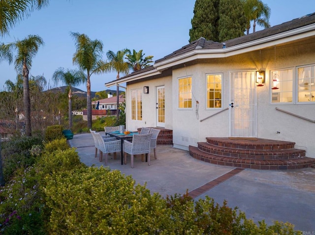 view of patio / terrace featuring outdoor dining space