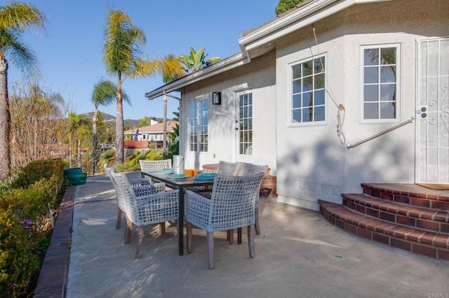 view of patio / terrace featuring outdoor dining space
