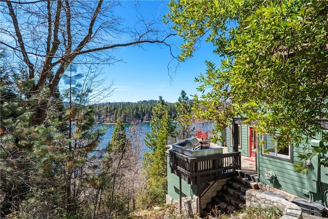 28019 N Shore Rd, Lake Arrowhead, CA 92352 - view of yard with a forest view