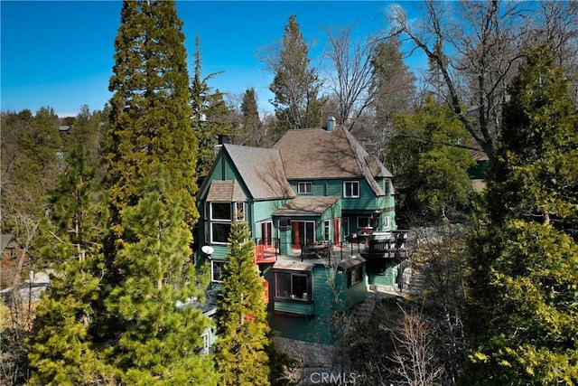 28019 N Shore Rd, Lake Arrowhead, CA 92352 - back of property