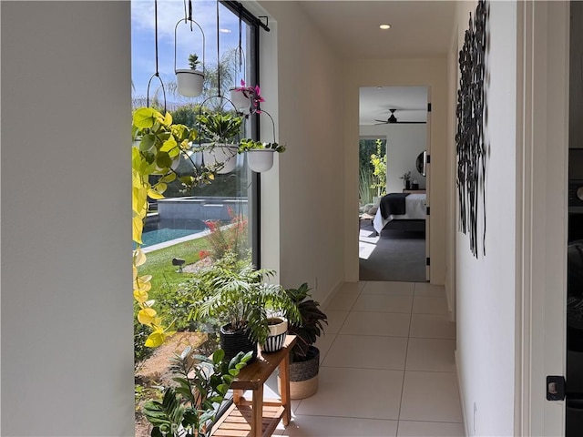 57601 Santo Thomas Ln, Quinta, CA 92253 - hallway with tile patterned floors