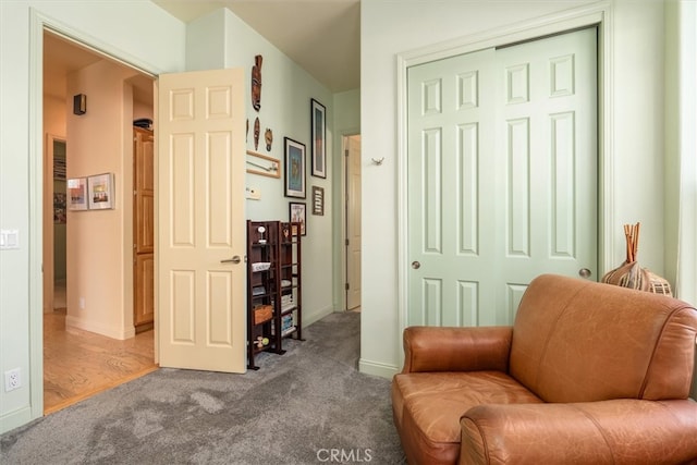 45500 Right Rd, Ahwahnee, CA 93601 - sitting room with baseboards and carpet