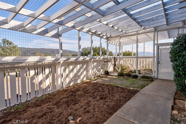 45500 Right Rd, Ahwahnee, CA 93601 - view of yard with a pergola and fence