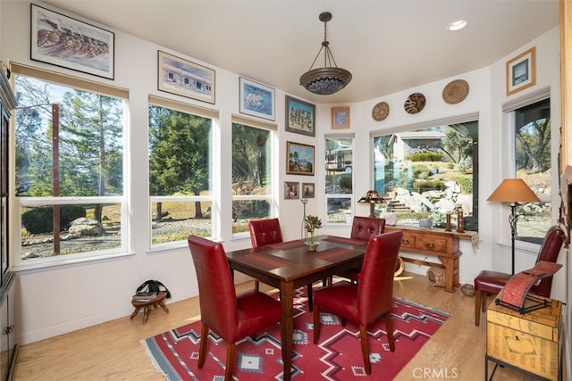 45500 Right Rd, Ahwahnee, CA 93601 - sunroom / solarium with recessed lighting, wood finished floors, and baseboards