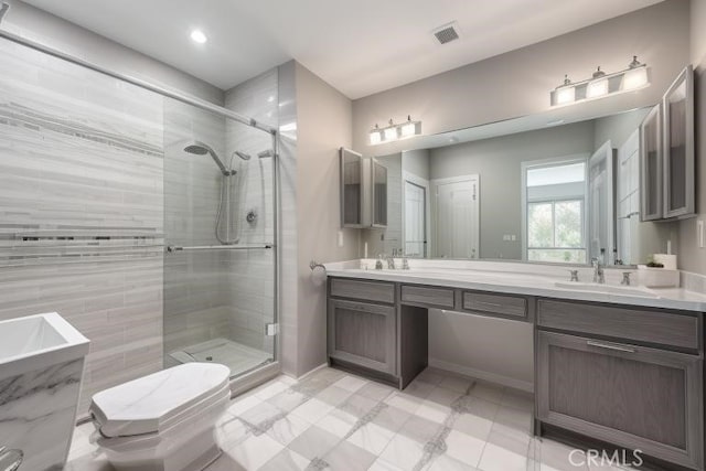 1021 Pebble Beach Dr, Upland, CA 91784 - full bath featuring a stall shower and double vanity