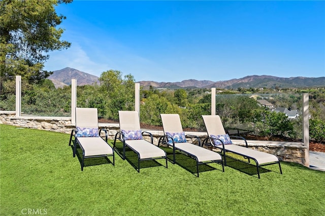 6 Via Presea, Coto De Caza, CA 92679 - view of grassy yard with a mountain view