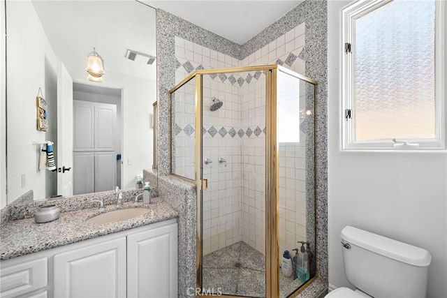 6 Via Presea, Coto De Caza, CA 92679 - full bathroom with toilet, a stall shower, and vanity