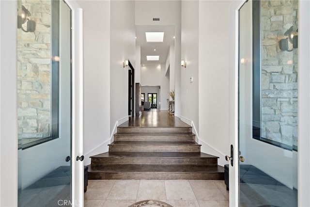 6 Via Presea, Coto De Caza, CA 92679 - staircase featuring a towering ceiling