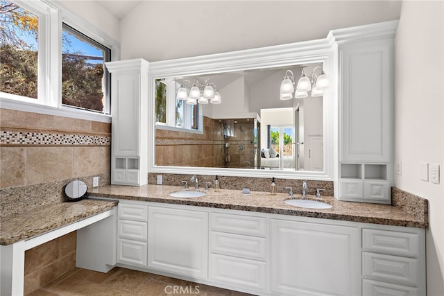 6 Via Presea, Coto De Caza, CA 92679 - full bathroom with tiled shower and double vanity